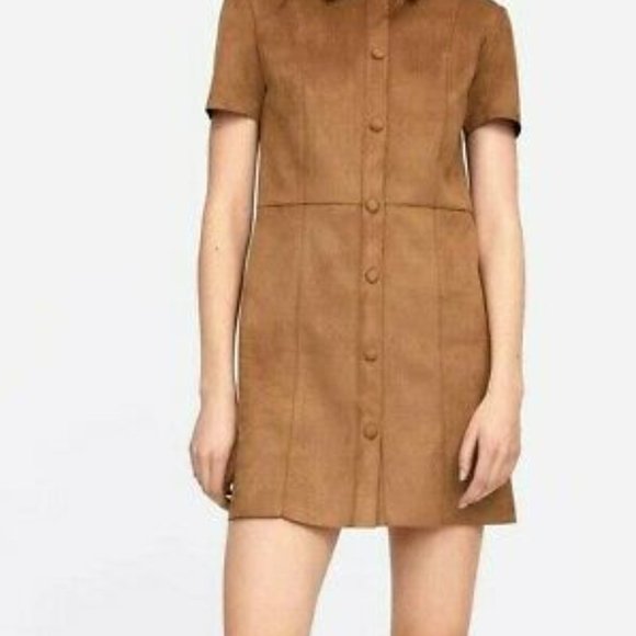 Zara | Dresses | Zara Suede Mini Dress 